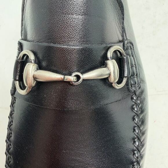 NEW Mezlan Horse-Bit Ornament Moccasin Loafers Mens size 10 Black Leather #17087 main image 7